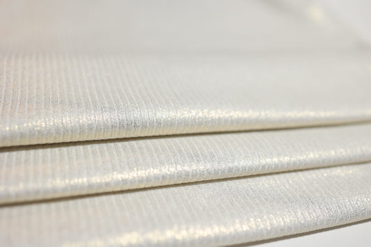 (Rib) Gold Foil On Ivory