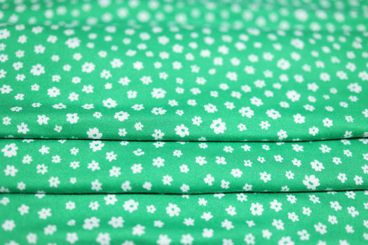 (DBP) Ditsy Floral on Green