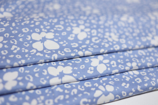 (DBP) Floral Cheetah On Blue