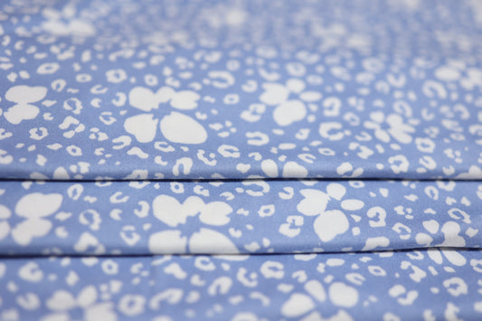 (DBP) Floral Cheetah On Blue