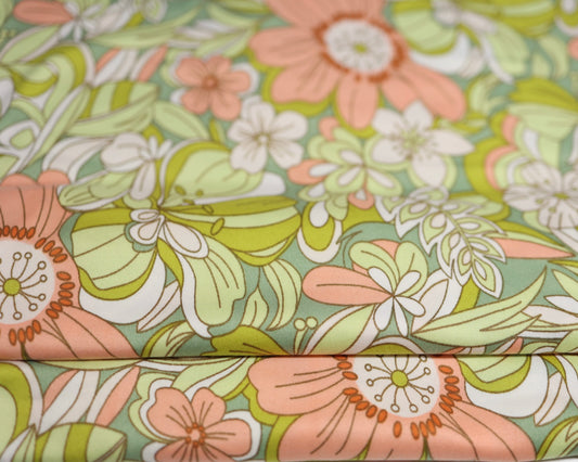 (DBP) Retro Floral Lime OL