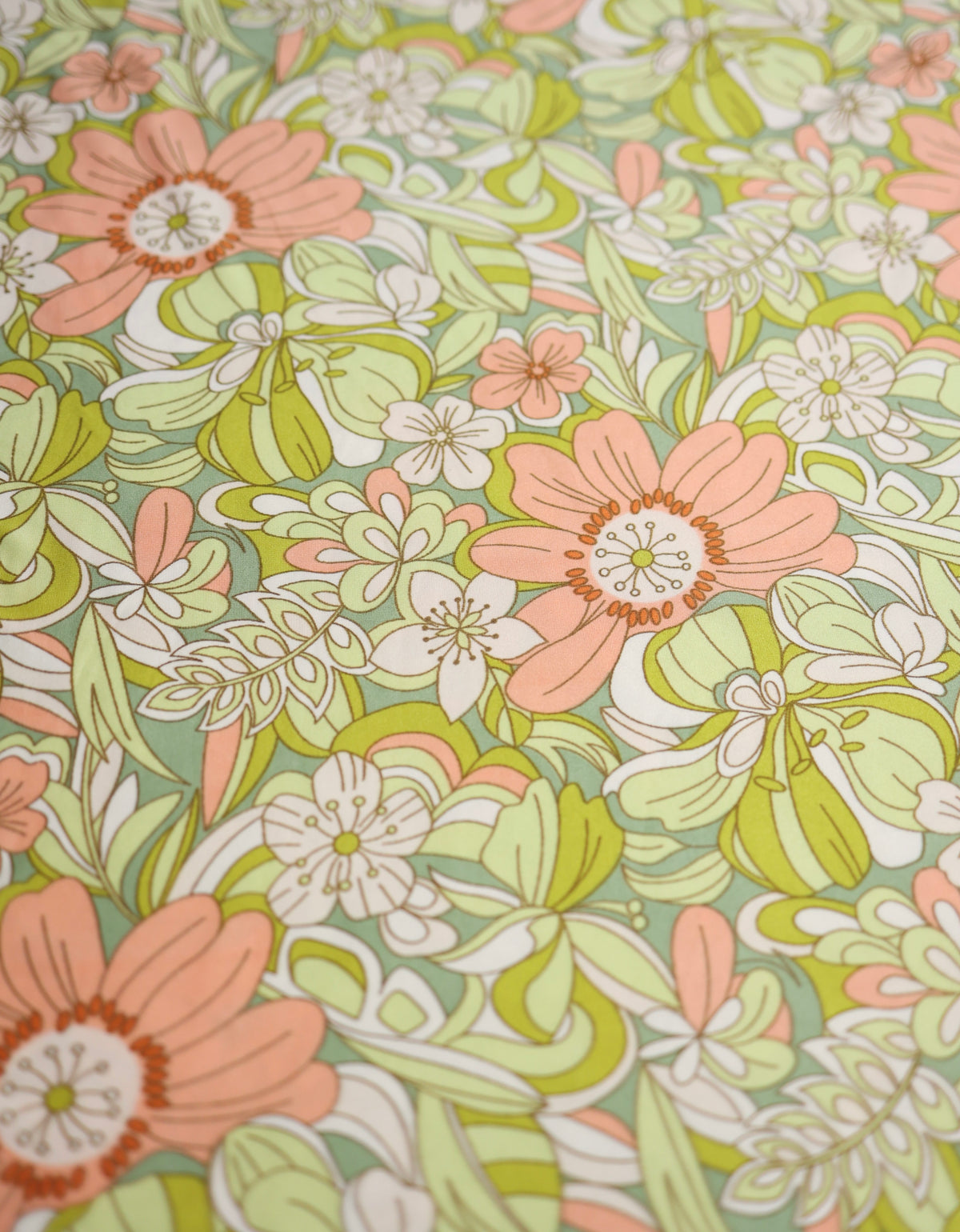 (DBP) Retro Floral Lime OL