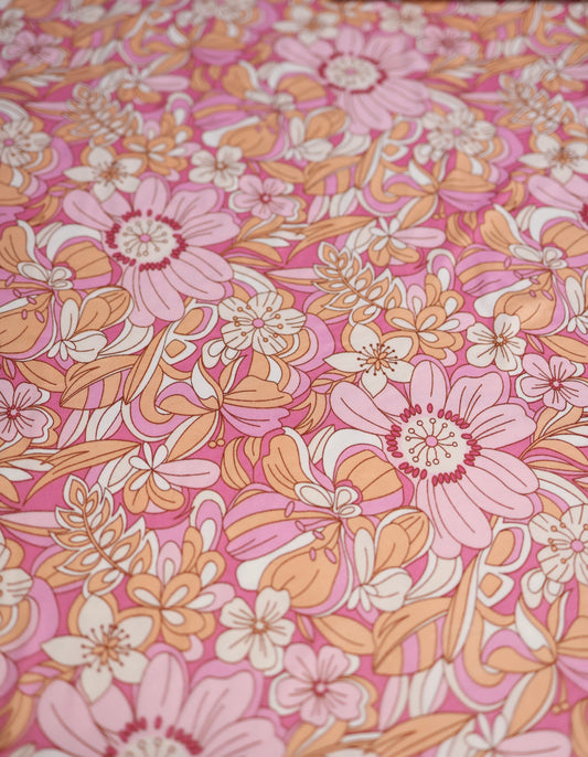 (DBP) Retro Floral Peach OL