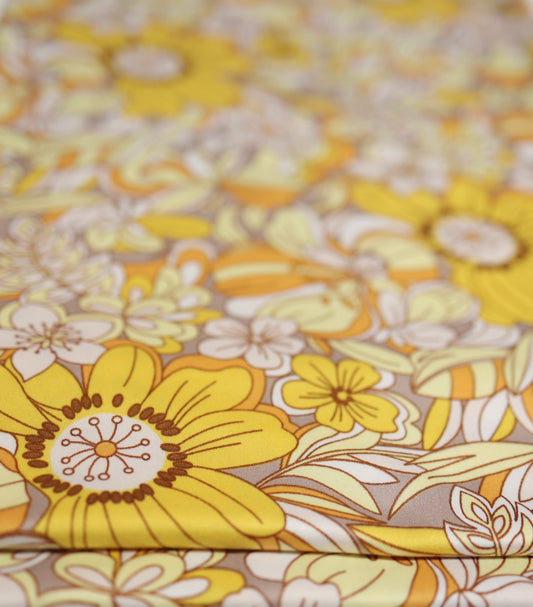 (DBP) Retro Floral Lemon OL