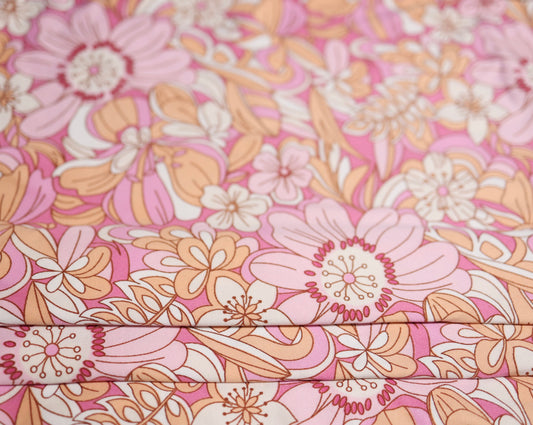 (DBP) Retro Floral Peach OL