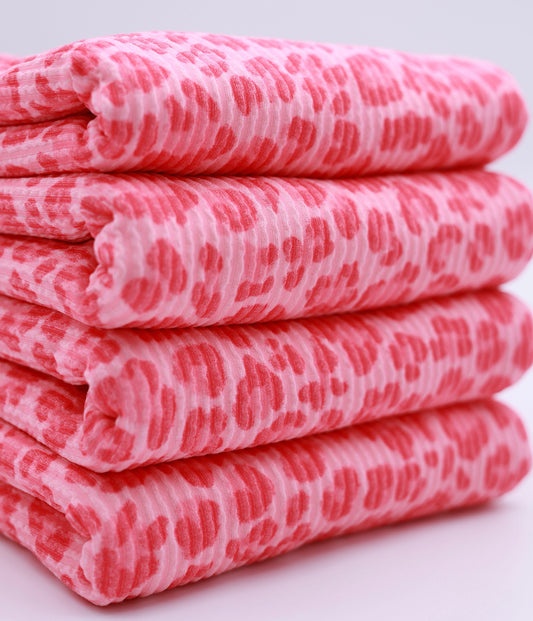 (Urban Rib) Bright Pink Leopard