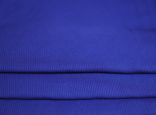 2x2 Rib Solid Royal Blue