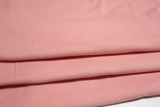 2x2 Rib Solid Rose