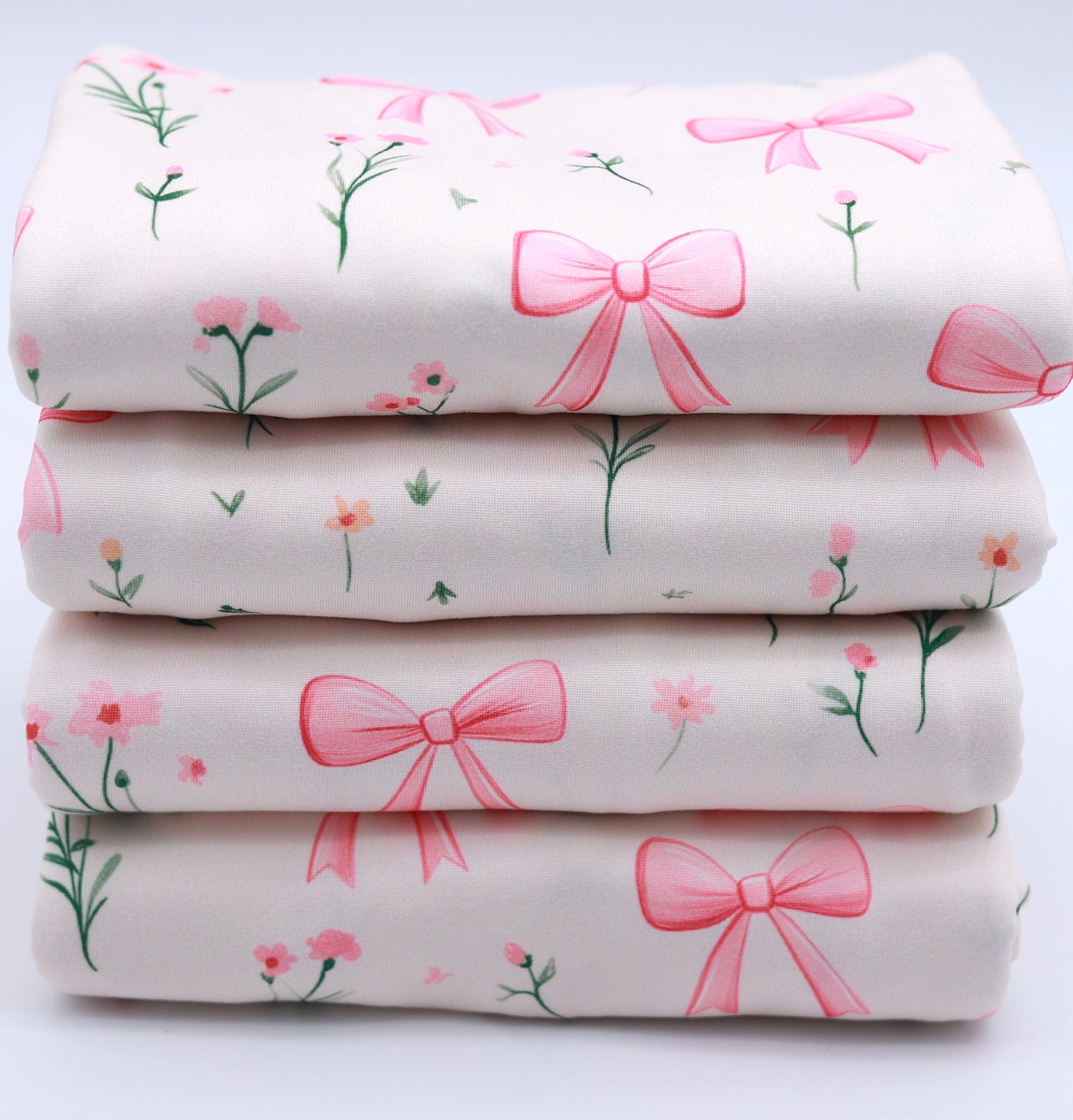 (DBP) Big Pink Bows With Flowers