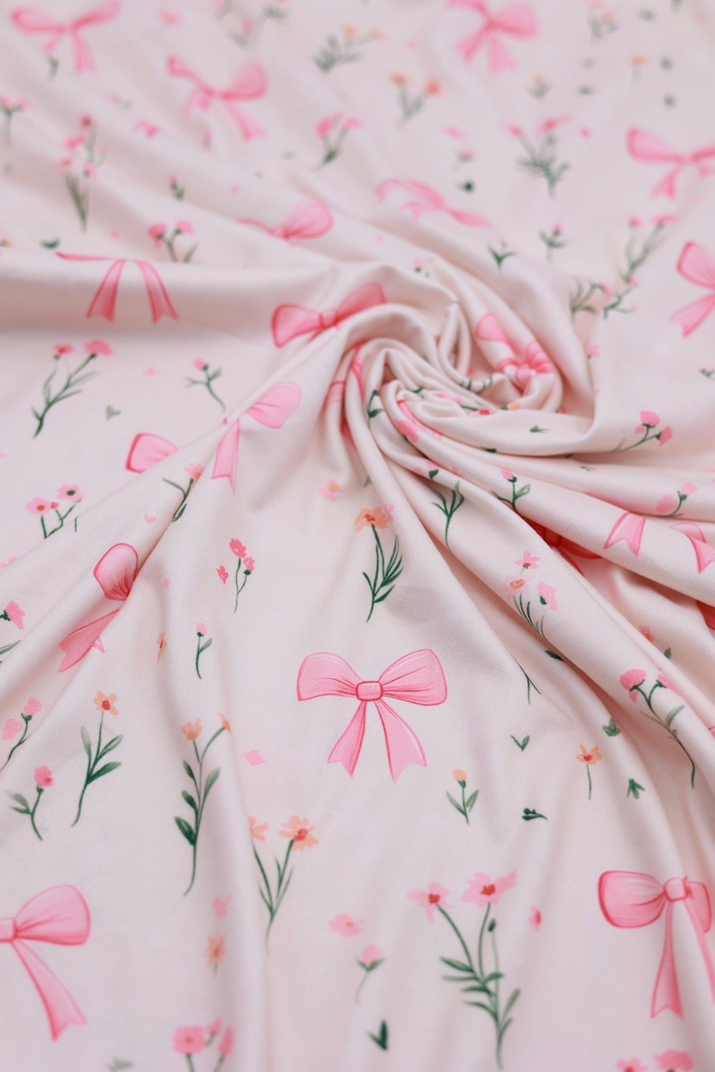 (DBP) Big Pink Bows With Flowers