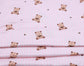 (DBP) Brown Bears With Bows On Pink Stripes