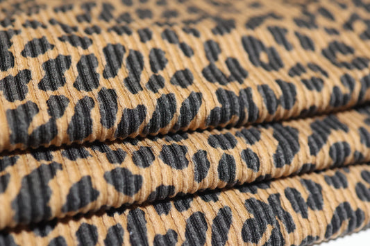 (Urban Rib) Light Brown Leopard