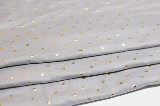 (DBP) Gold Heart Foil On Silver