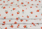 (Rib) Red Daisys on White