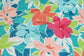 (DBP) Abstract Florals Teal & Deep Blue