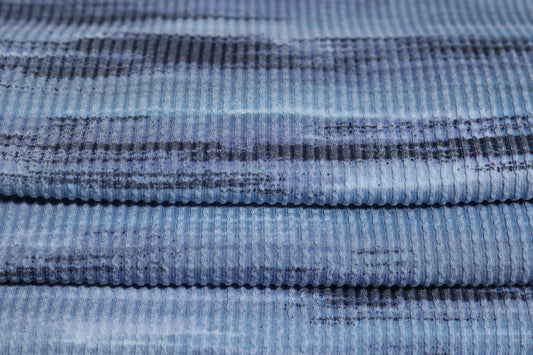 (Urban Rib) Blue Abstract Camo