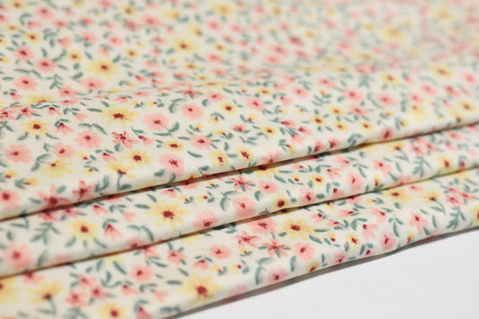 (DBP) Vintage Floral Pink & Yellow