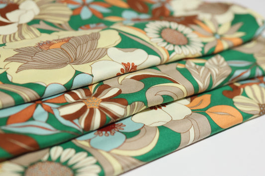 (DBP) Floral Retro On Green