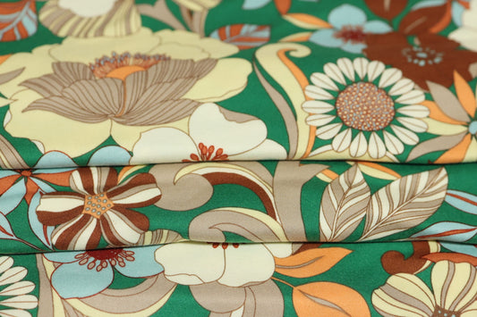 (DBP) Floral Retro On Green