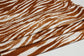 (DBP) Brown Tiger Stripes On White