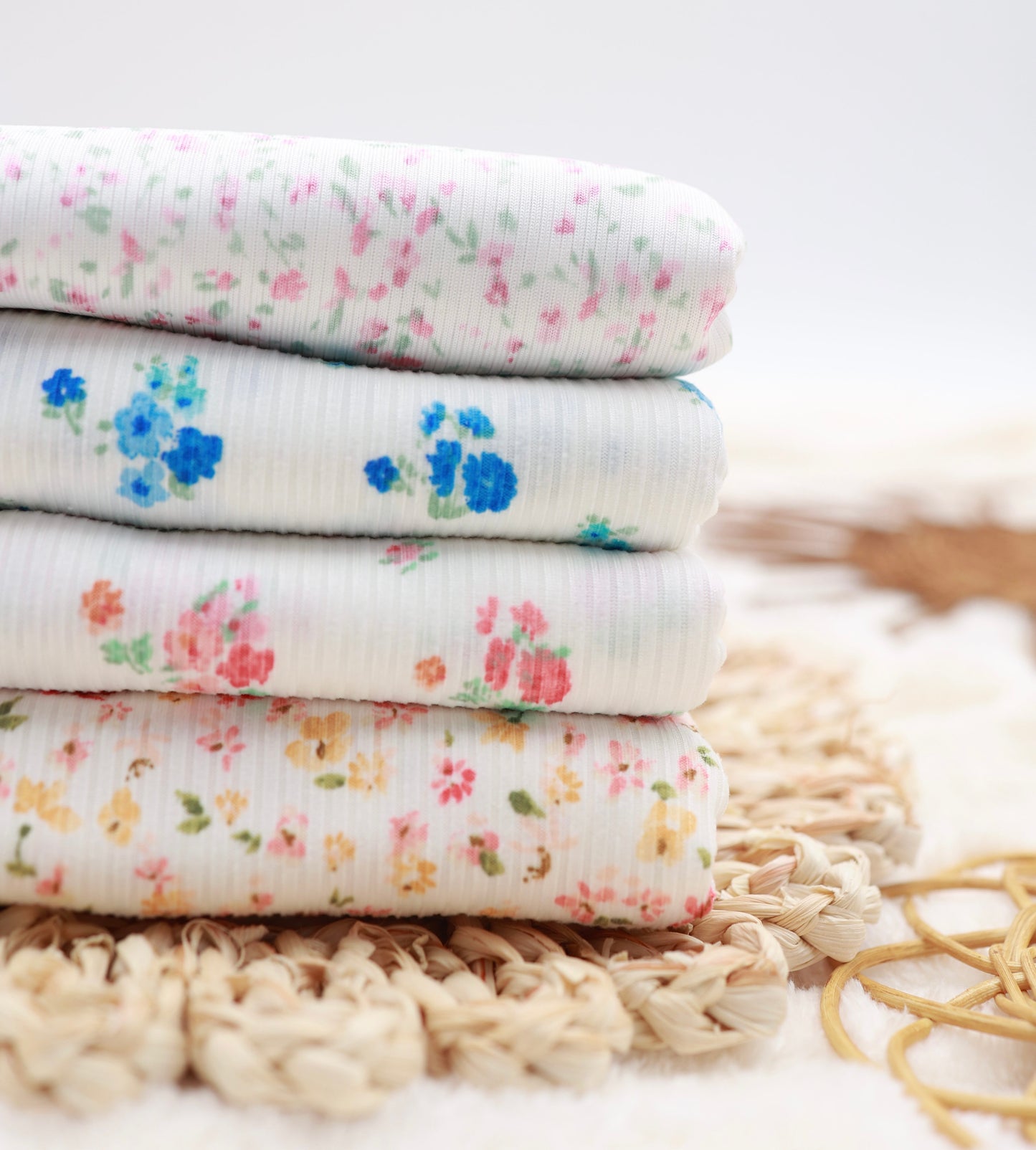 (Rib) Whimsical Rose Floral