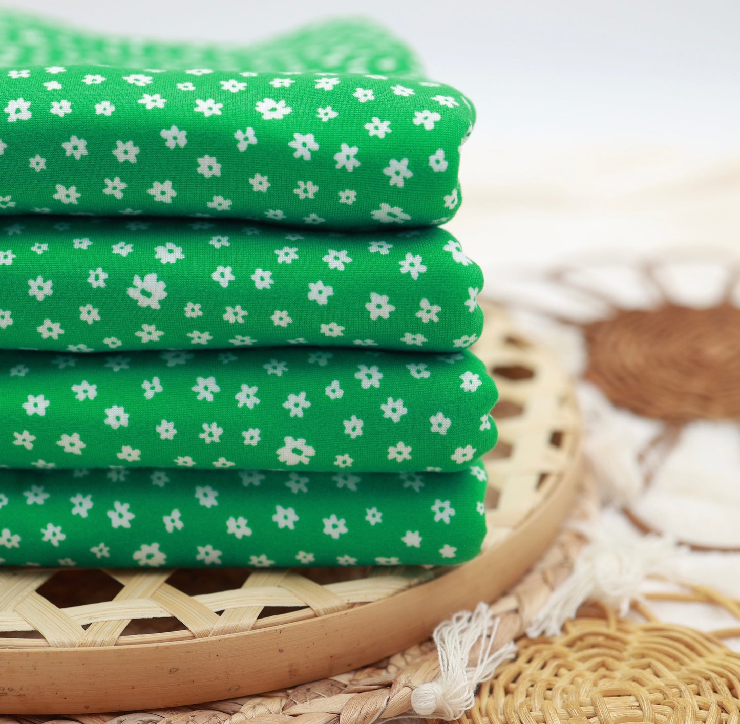 (DBP) Ditsy Floral on Green