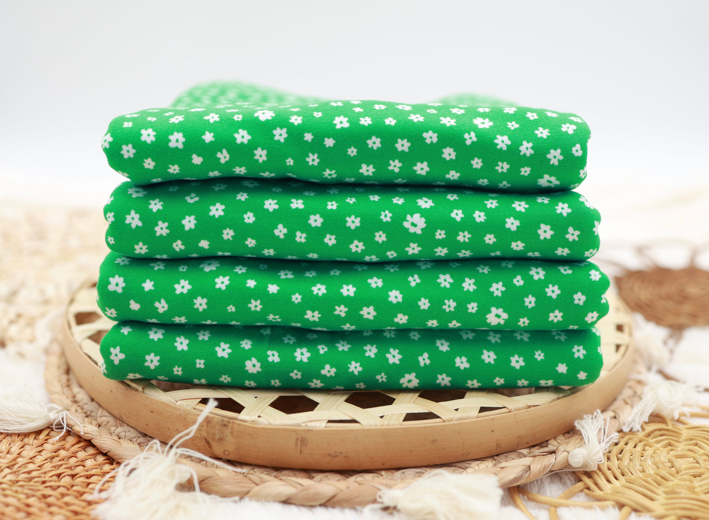 (DBP) Ditsy Floral on Green