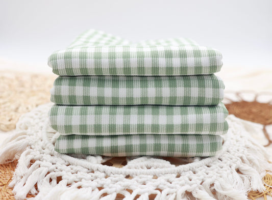 (Rib) Gingham Plaid Sage