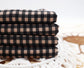 (Rib) Gingham Plaid Brown/Black