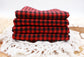 (Rib) Gingham Plaid Red/Black