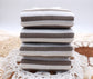 (Rib Fleece) Stripes CoCo & White