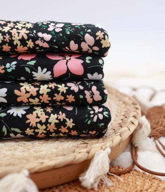 (DBP) Floral Patch Bloomfield Black