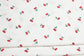 (Cotton Span) Red Cherries On White