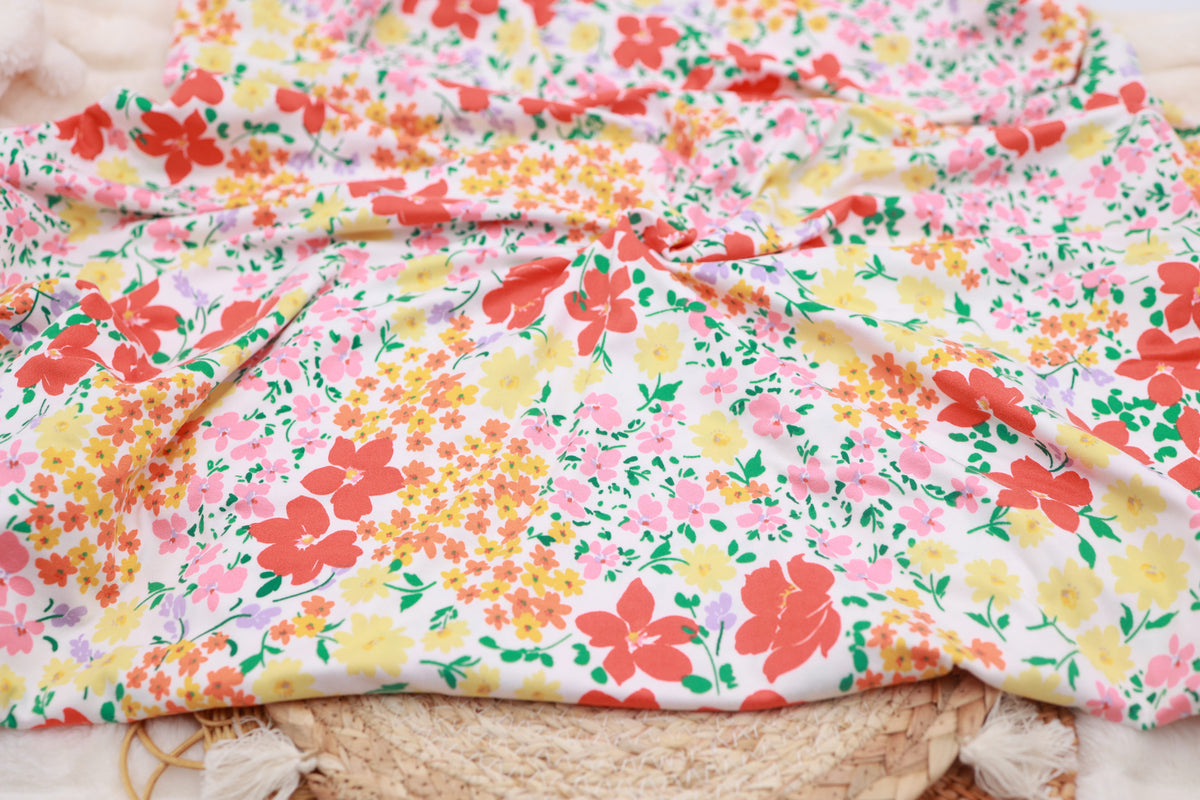 (DBP) Floral Patch Bloomfield Ivory