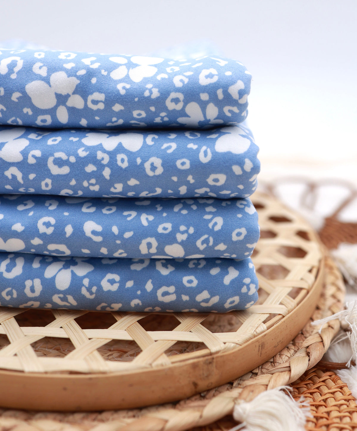 (DBP) Floral Cheetah On Blue