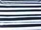 (Rib Fleece) Stripes Black & White