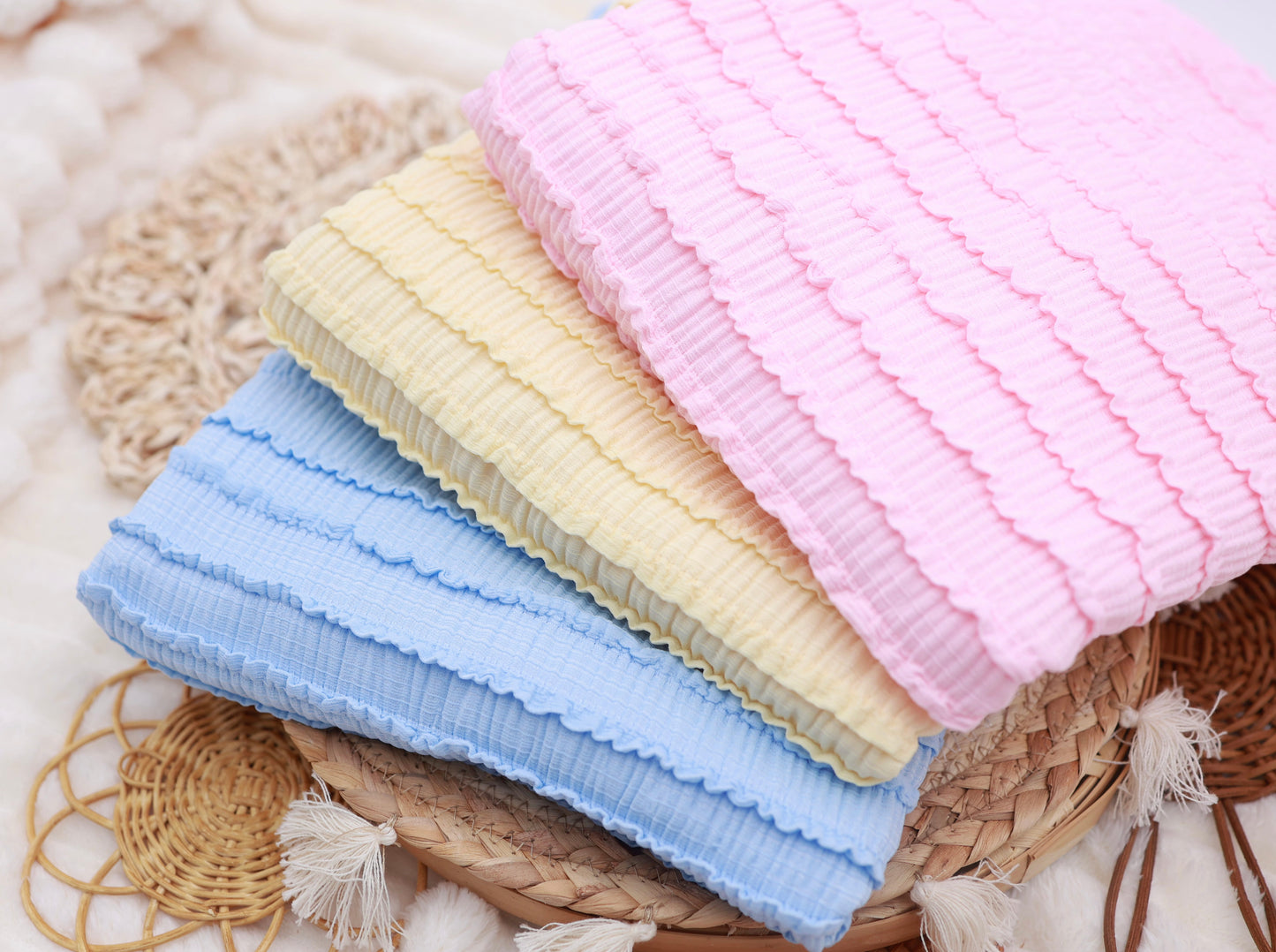 Knit Ruffle Lace (Yellow)