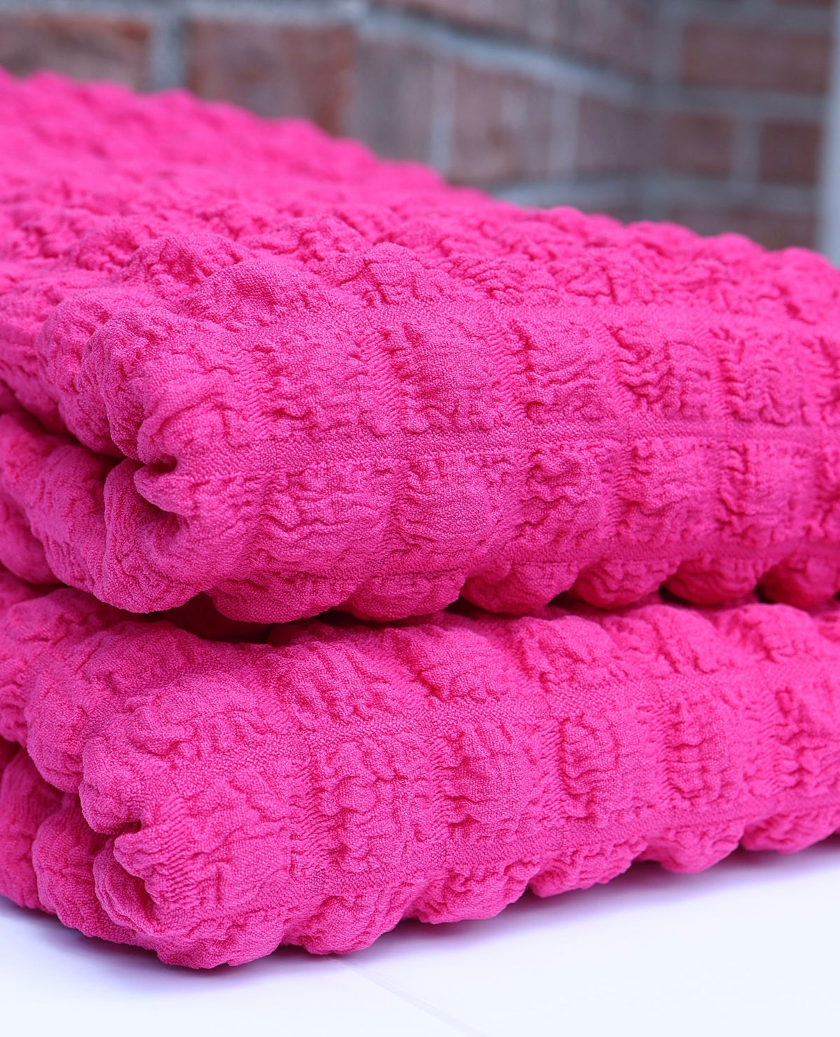 (Jacquard) Large Popcorn Hot Pink