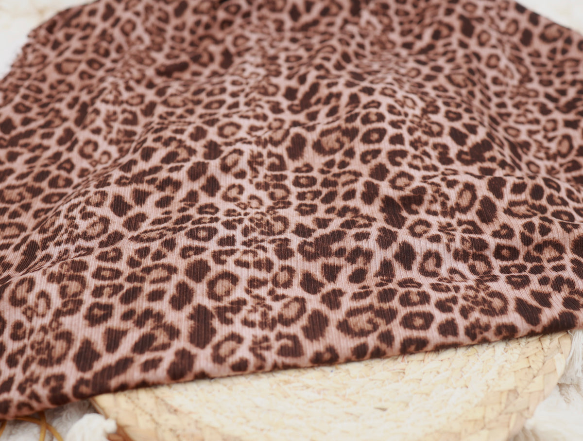 (Rib) Cheetah On Brown