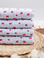 (Rib) Strawberry On Blue Gingham