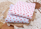 (Rib) Strawberry On Blue Gingham