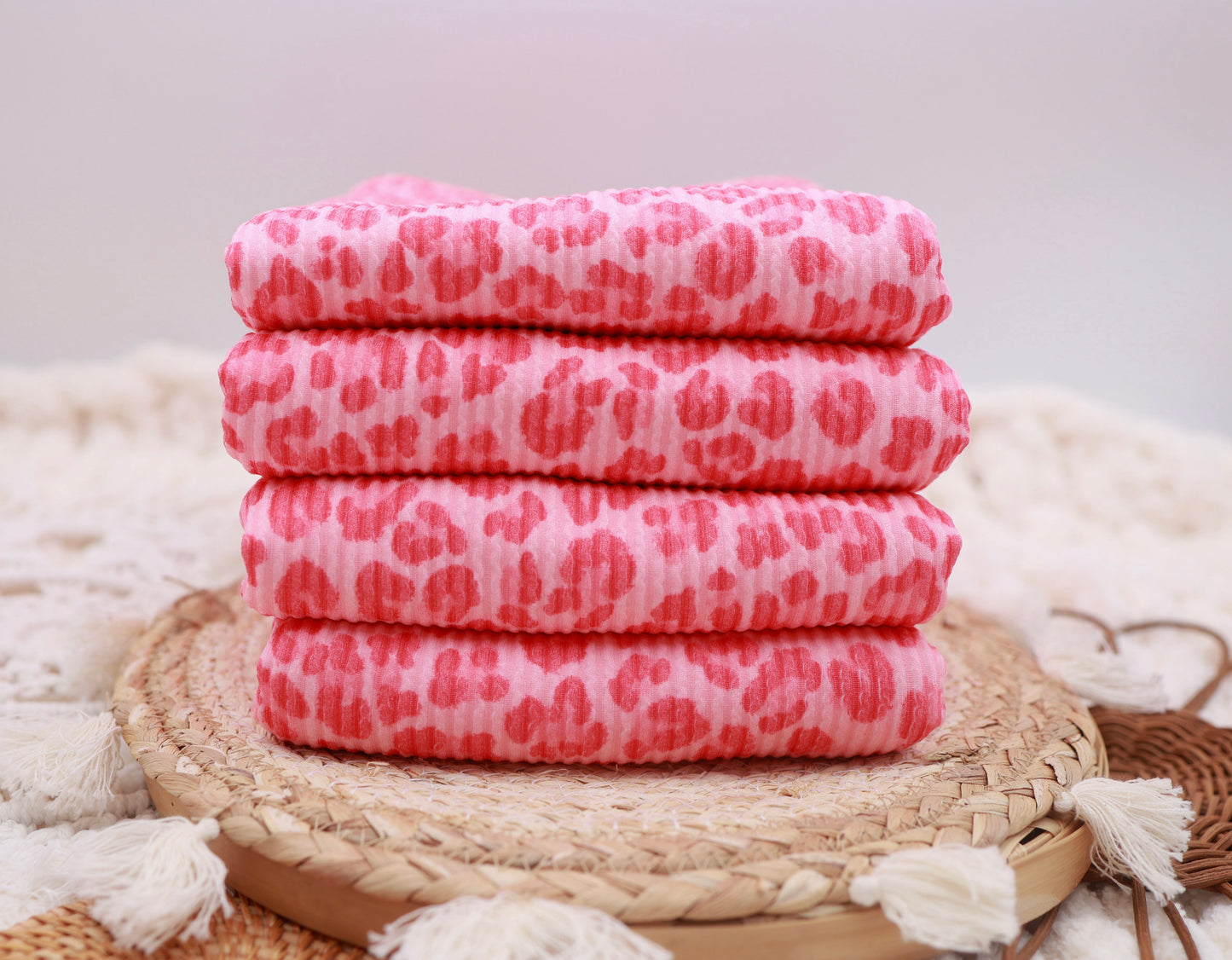 (Urban Rib) Bright Pink Leopard