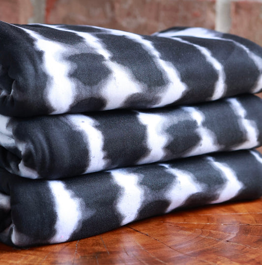 (DBP) Tie-Dye Stripes Black & White