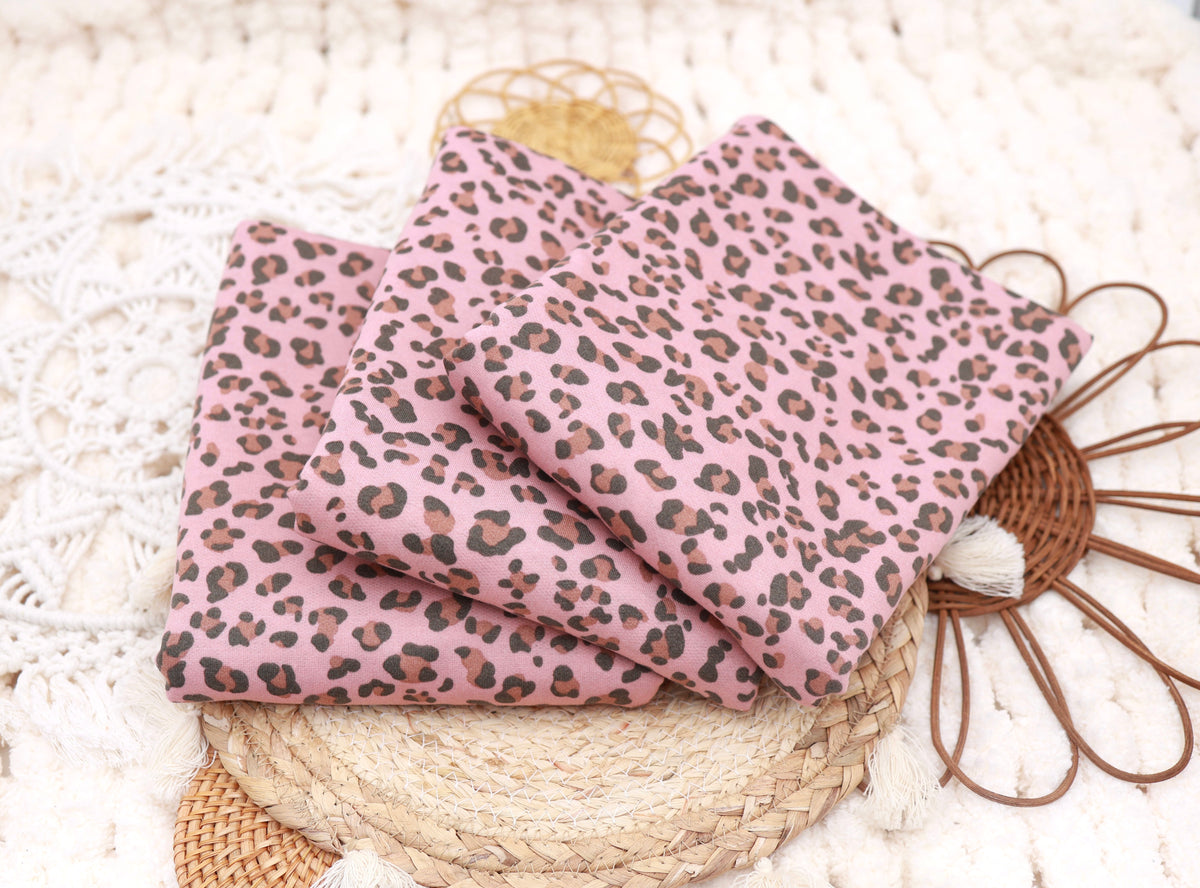 (French Terry) Leopard On Blush