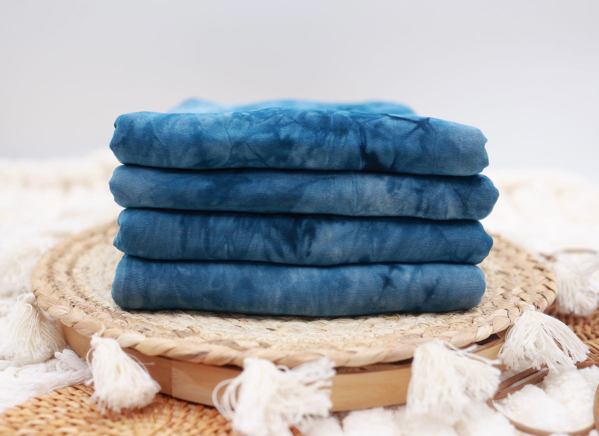 Navy Tie Dye On Lightweight Knit
