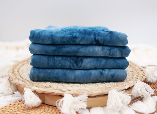 Navy Tie Dye On Lightweight Knit