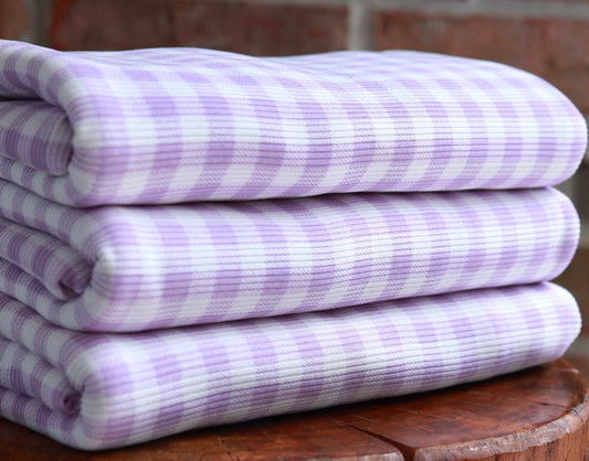 (Rib) Gingham Plaid Lavender