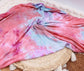 Coral Real Tie Dye On Lightweight Knit