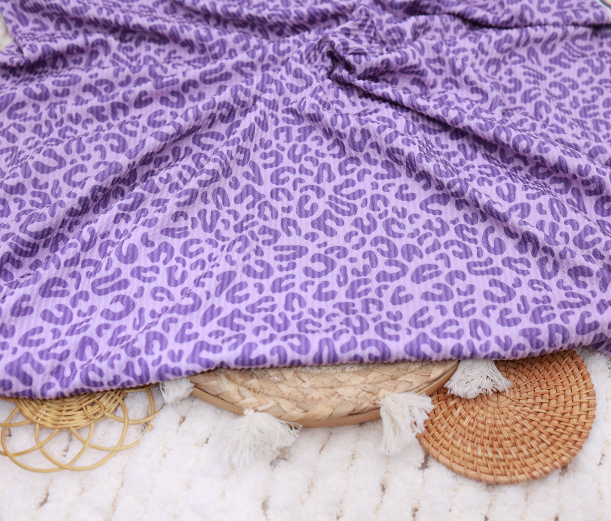 (Urban Rib) Bright Purple Leopard