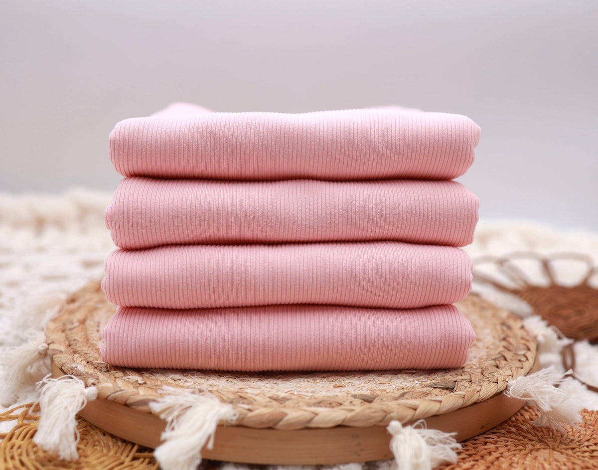 2x2 Rib Solid Pink Spring